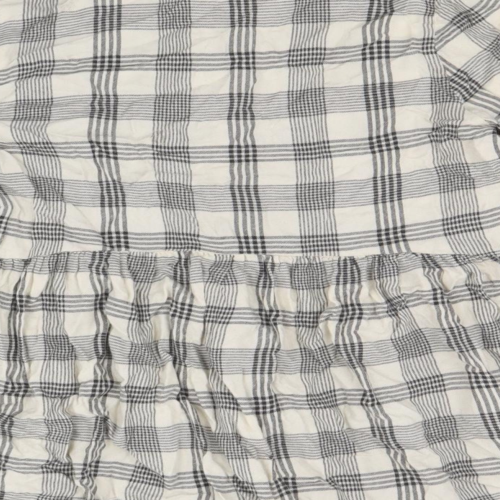Womens UK Size 8 PEP&CO Beige Basic Button-Up