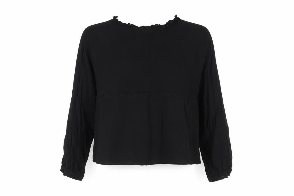 Womens UK Size 10 Topshop Black Basic Blouse