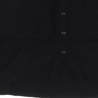 Womens UK Size 10 Topshop Black Basic Blouse