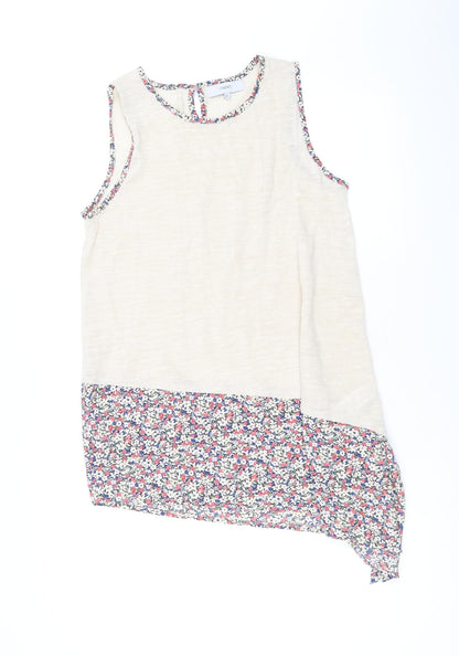 Womens UK Size 12 NEXT Beige Basic Tank