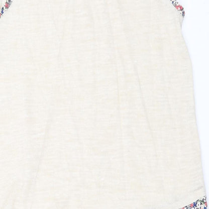 Womens UK Size 12 NEXT Beige Basic Tank