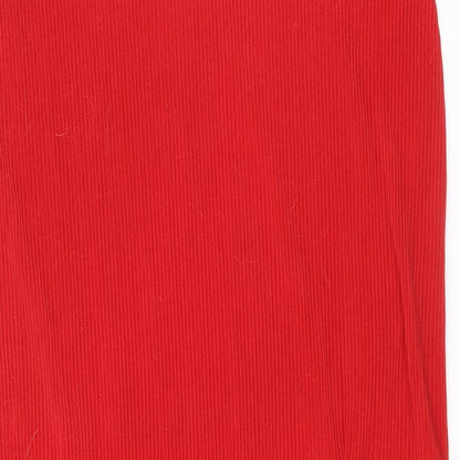 Divided by H&M Womens Red Polyester Straight & Pencil Skirt Size M