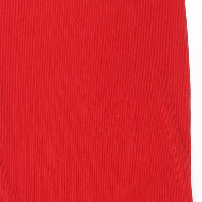Divided by H&M Womens Red Polyester Straight & Pencil Skirt Size M