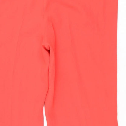Savoir Womens Red Polyester Cropped Trousers Size 20 Regular