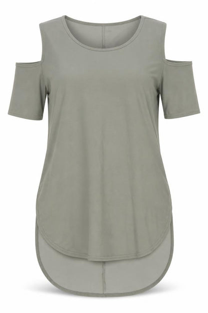 Womens UK Size S Boohoo Green Basic Blouse