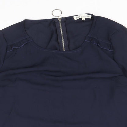 Womens UK Size M Millenium Blue Basic Blouse