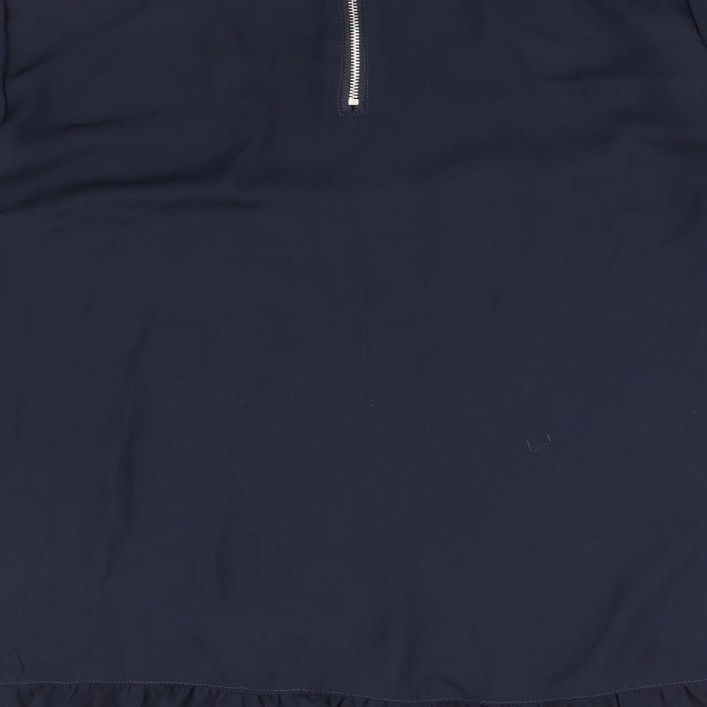 Womens UK Size M Millenium Blue Basic Blouse