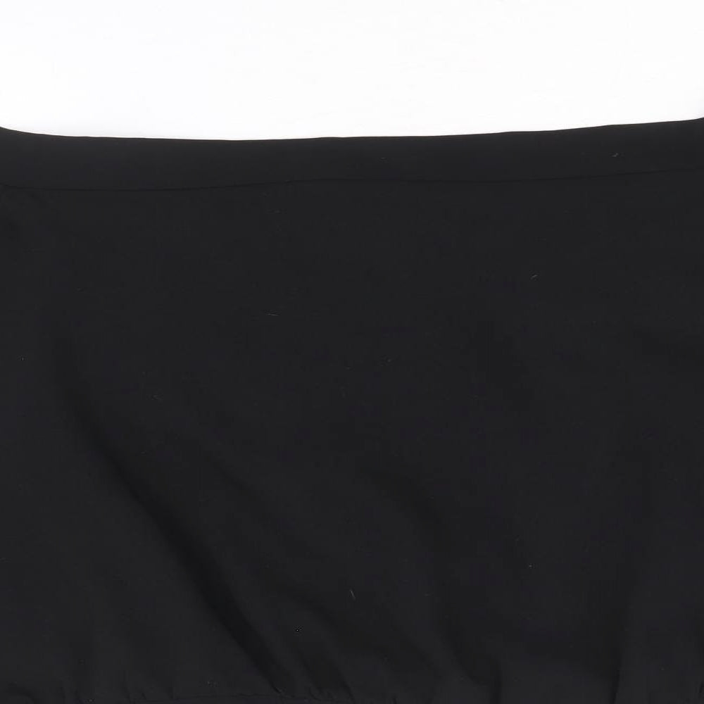 Bardot Womens Black Polyester Basic Blouse Size 12 Off the Shoulder