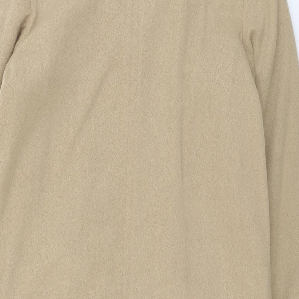 Womens UK Size 10 Gabriella Vicenga Beige Overcoat