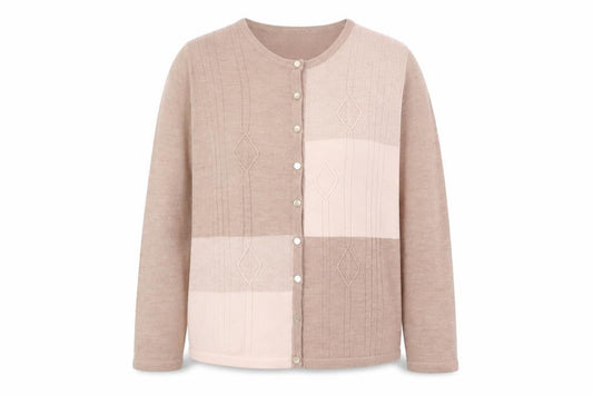 Womens UK Size XL Isabelle Pink Cardigan Jumper