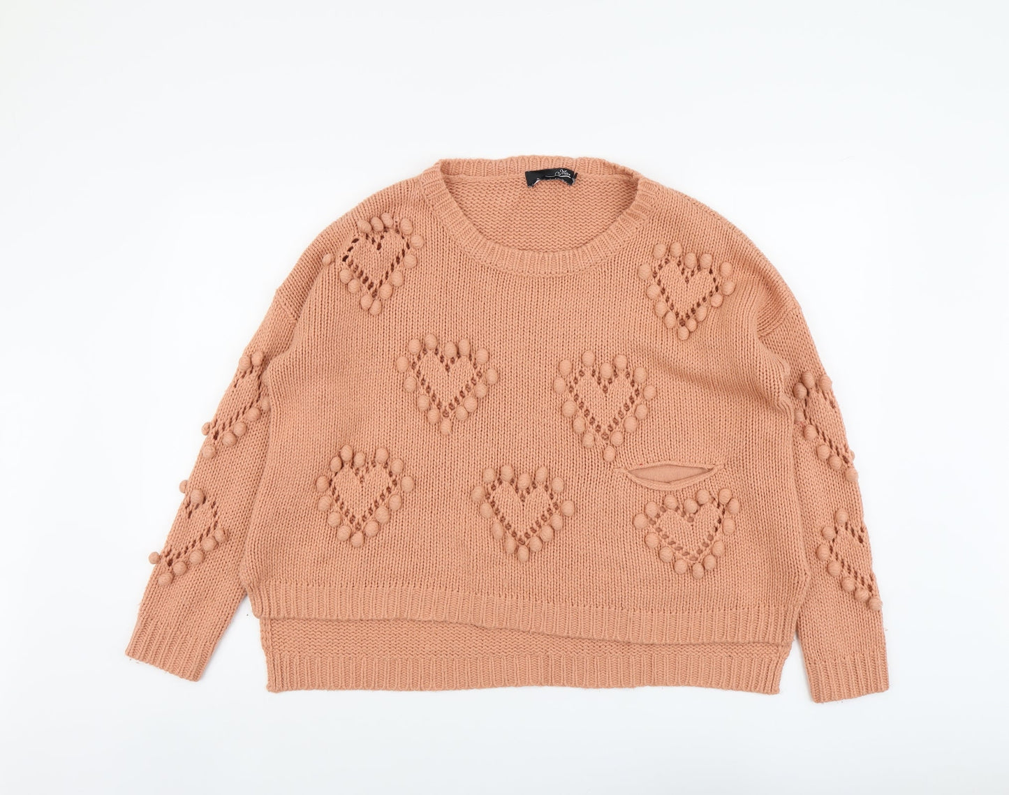 Womens UK Size 10 Miso Pink Pullover Jumper