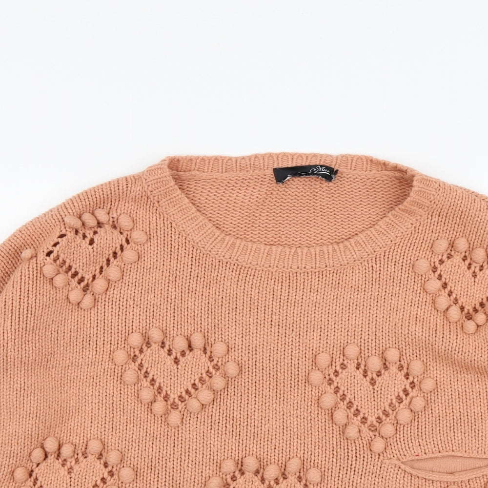 Womens UK Size 10 Miso Pink Pullover Jumper