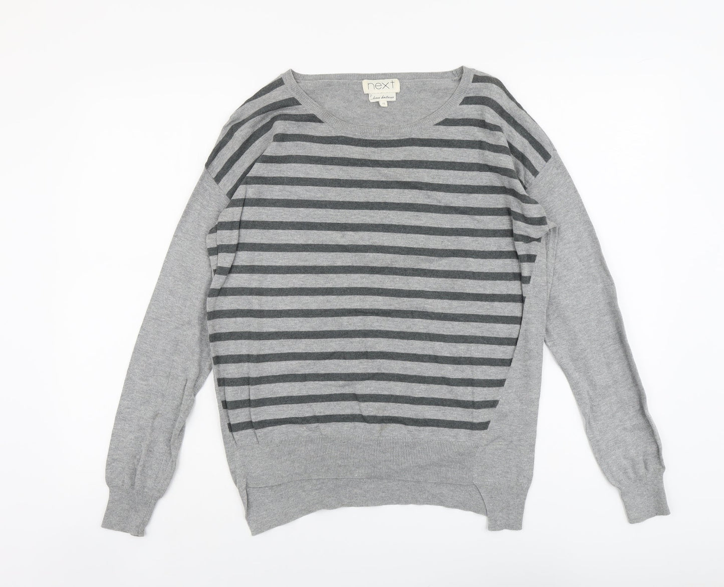 Womens UK Size 10 NEXT Grey Pullover Jumper