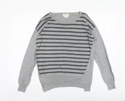 Womens UK Size 10 NEXT Grey Pullover Jumper
