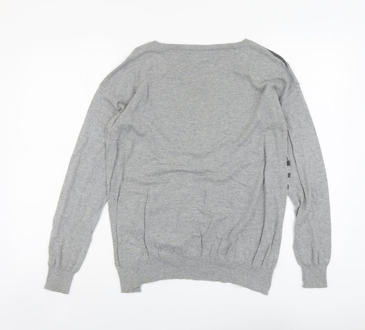 Womens UK Size 10 NEXT Grey Pullover Jumper