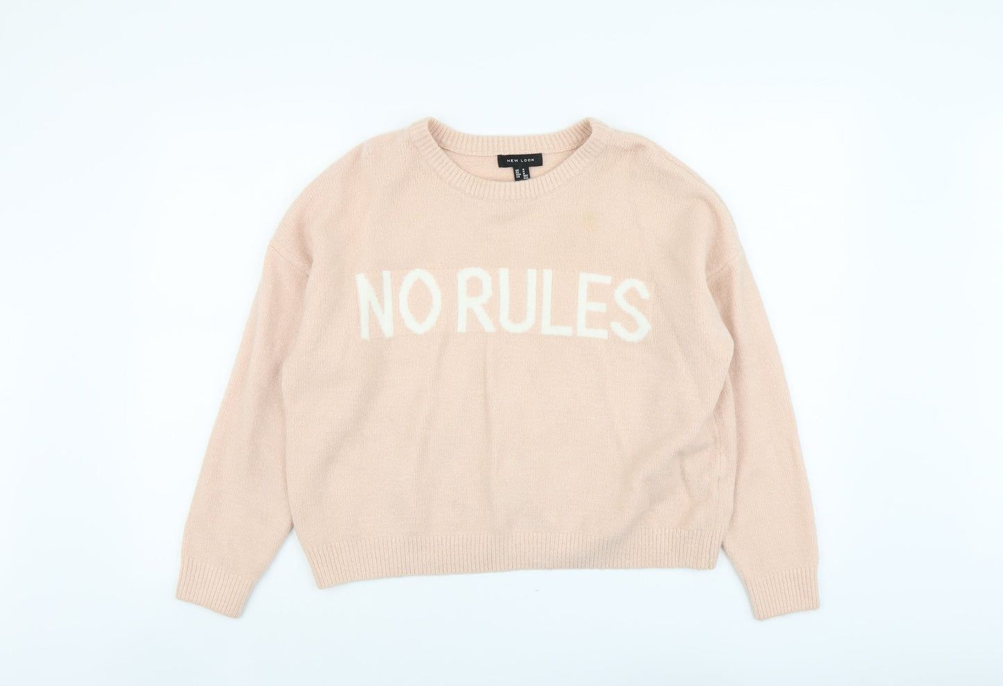Womens UK Size M New Look Pink Pullover Jumper