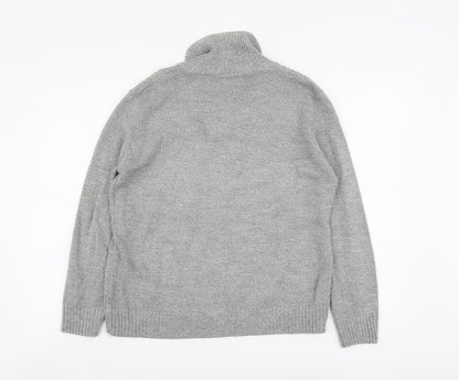 Womens UK Size M CHIC Grey Pullover Jumper
