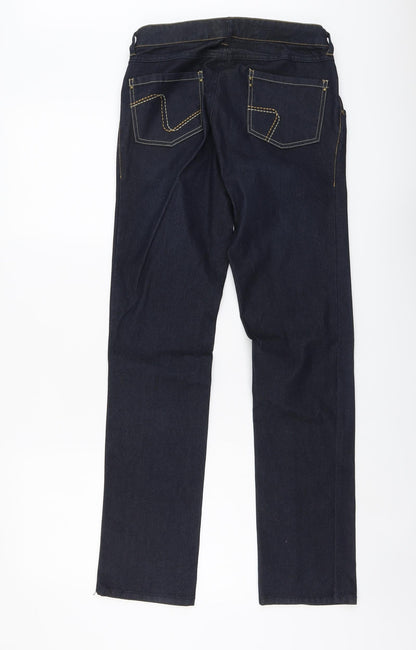 mamas & papas Womens Blue Cotton Jegging Jeans Size 8 L31 in Regular