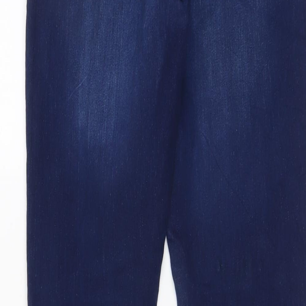 Denim & Co. Womens Blue Cotton Skinny Jeans Size 8 L28 in Regular Button