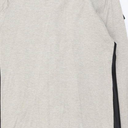 Womens UK Size M Zara Beige Cardigan Jumper