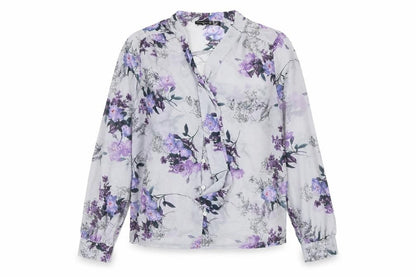 Womens UK Size 10 Atmosphere Blue Basic Button-Up
