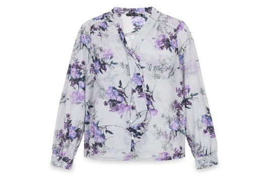 Womens UK Size 10 Atmosphere Blue Basic Button-Up