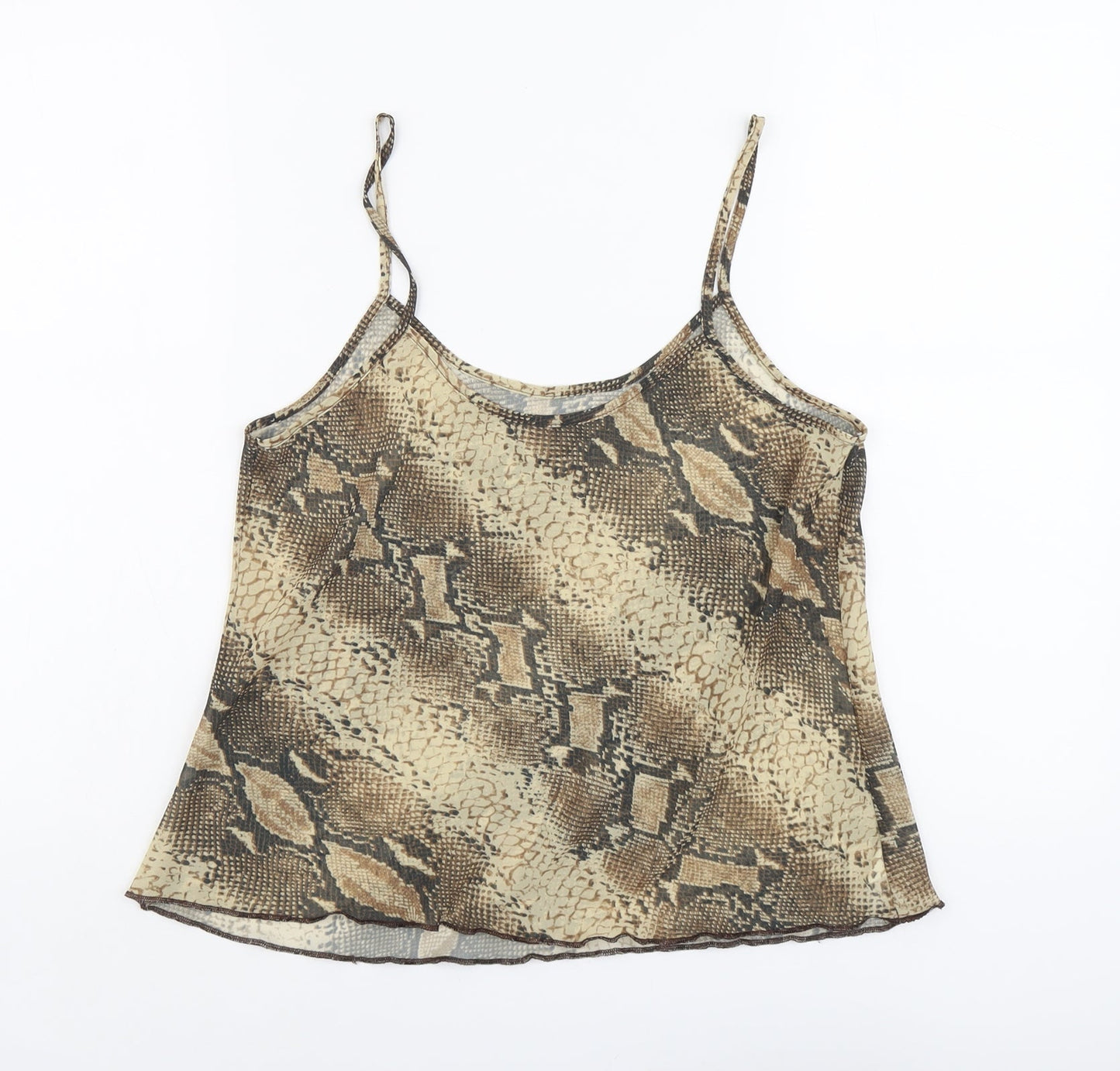 Womens UK Size 12 Debenhams Beige Camisole Tank