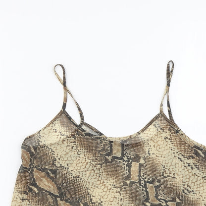 Womens UK Size 12 Debenhams Beige Camisole Tank