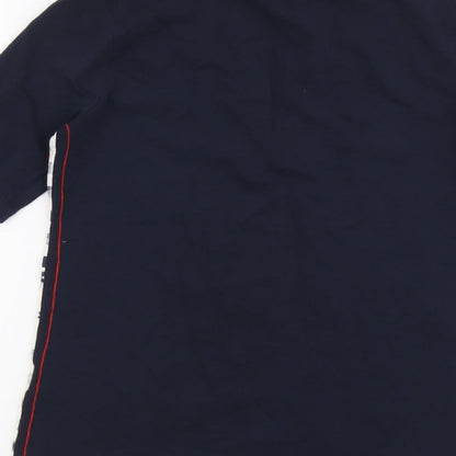 Womens UK Size 10 Via Appia Blue Basic T-Shirt