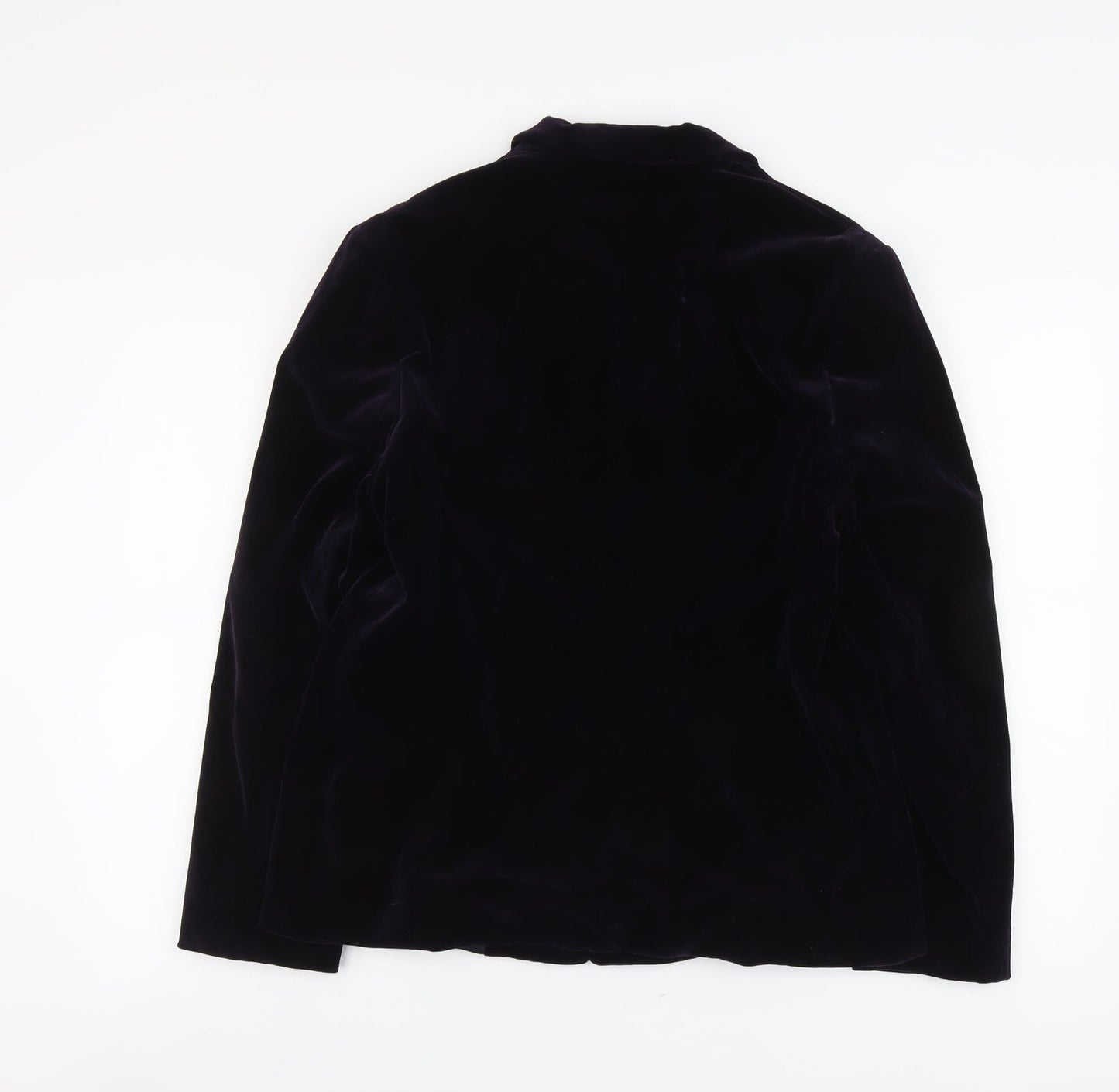 Dino Moda Womens Purple Polyester Jacket Blazer Size 12