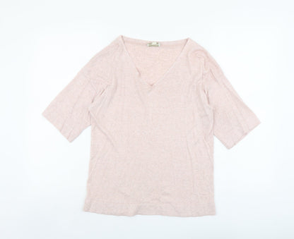 Womens UK Size S Monsoon Pink Pullover Jumper