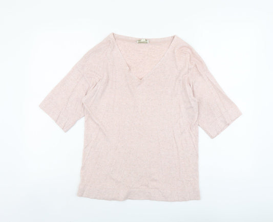 Womens UK Size S Monsoon Pink Pullover Jumper