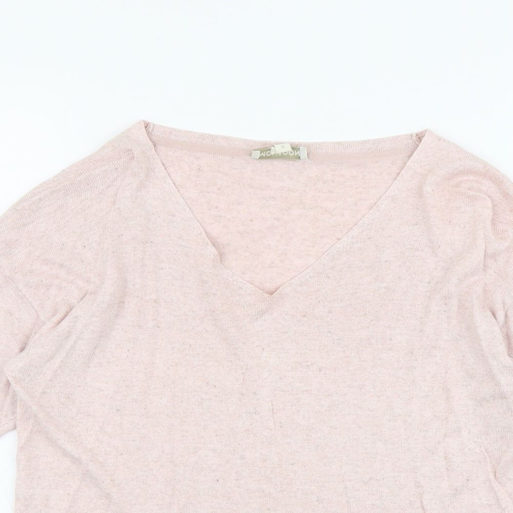 Womens UK Size S Monsoon Pink Pullover Jumper