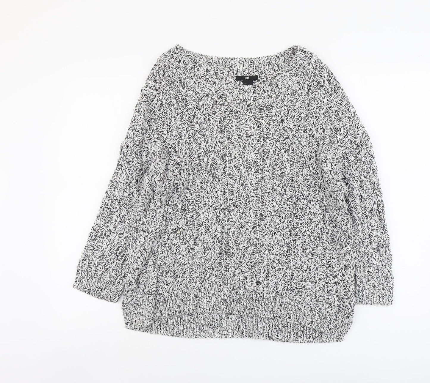 Womens UK Size S H&M Grey Pullover Jumper