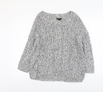 Womens UK Size S H&M Grey Pullover Jumper