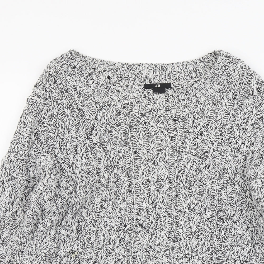 Womens UK Size S H&M Grey Pullover Jumper