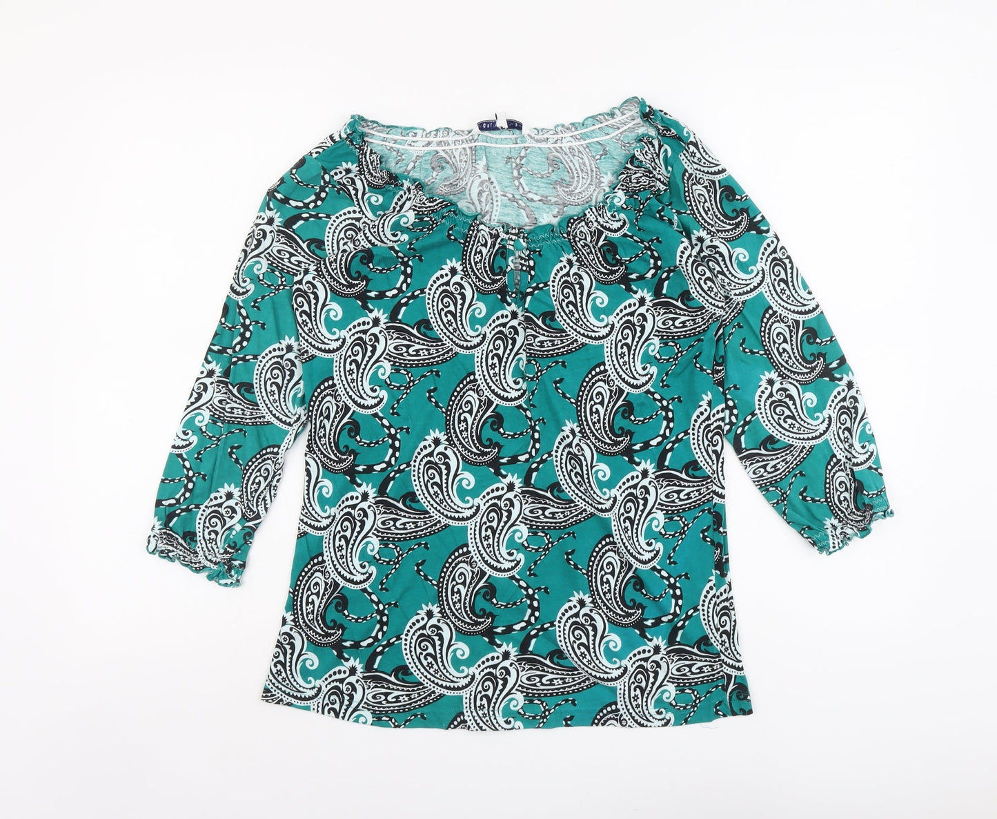 Womens UK Size 10 Store Twenty One Green Basic Blouse