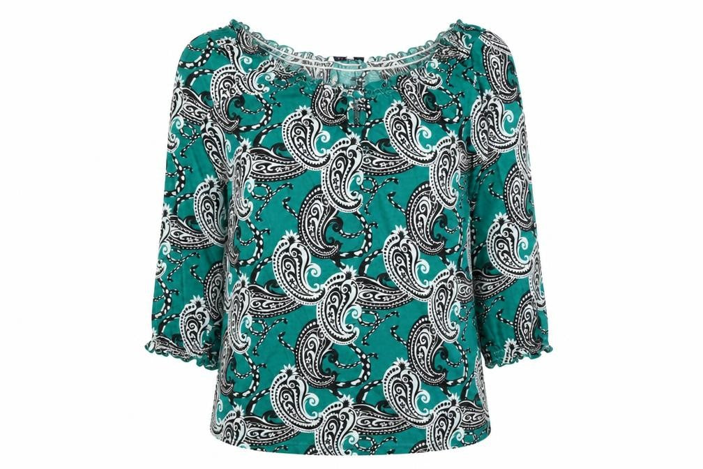 Womens UK Size 10 Store Twenty One Green Basic Blouse