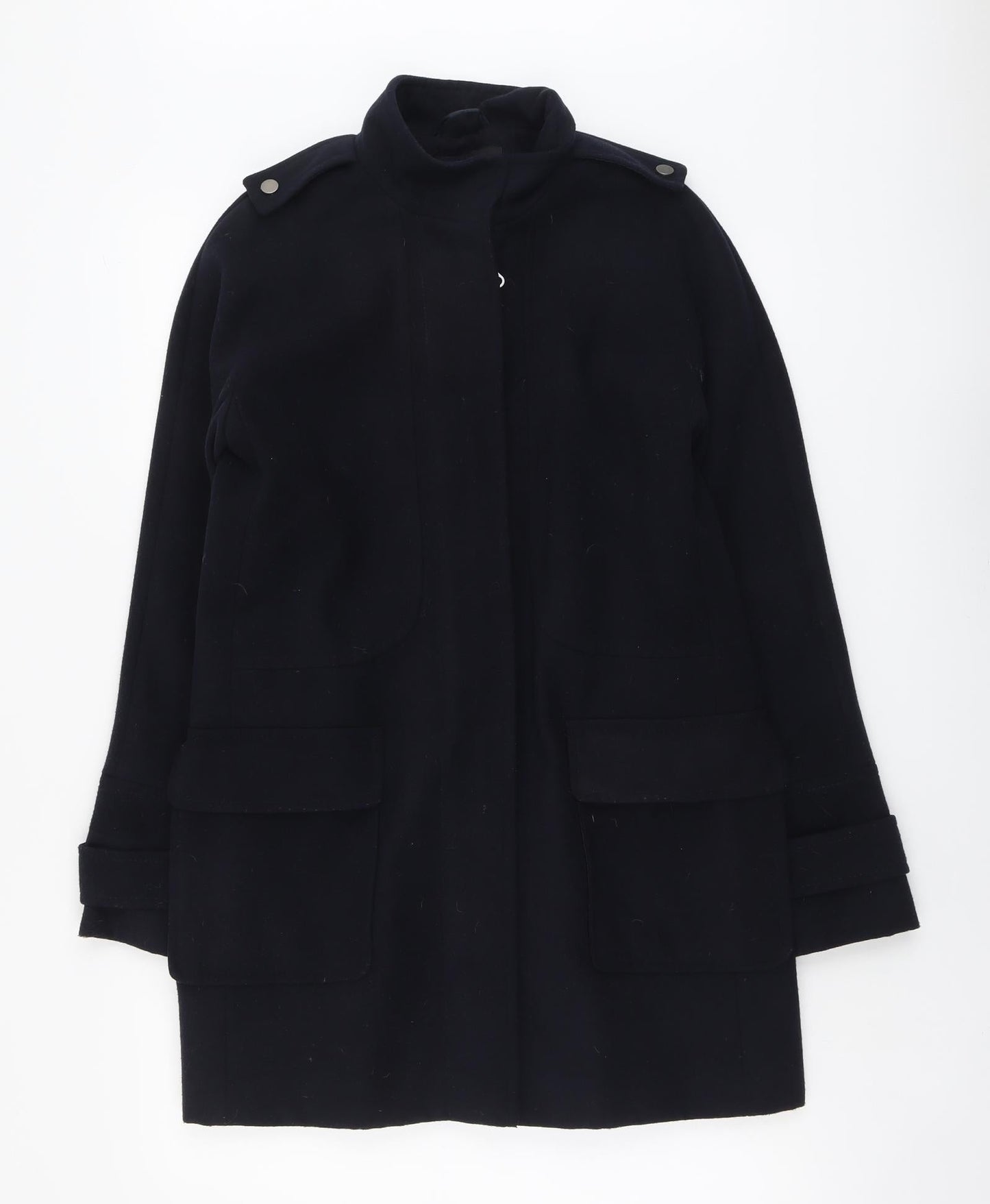 Womens UK Size 10 Dorothy Perkins Blue Overcoat
