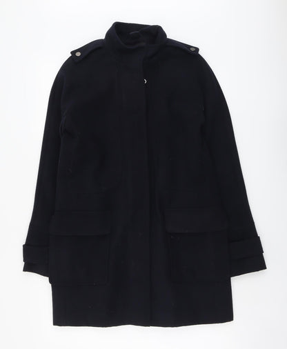 Womens UK Size 10 Dorothy Perkins Blue Overcoat