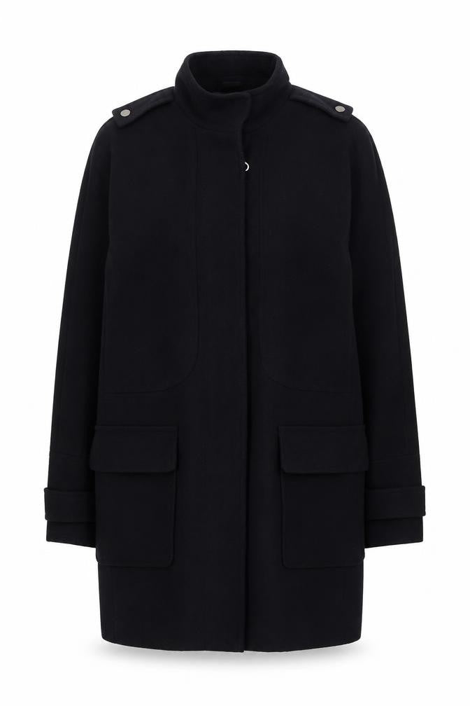 Womens UK Size 10 Dorothy Perkins Blue Overcoat
