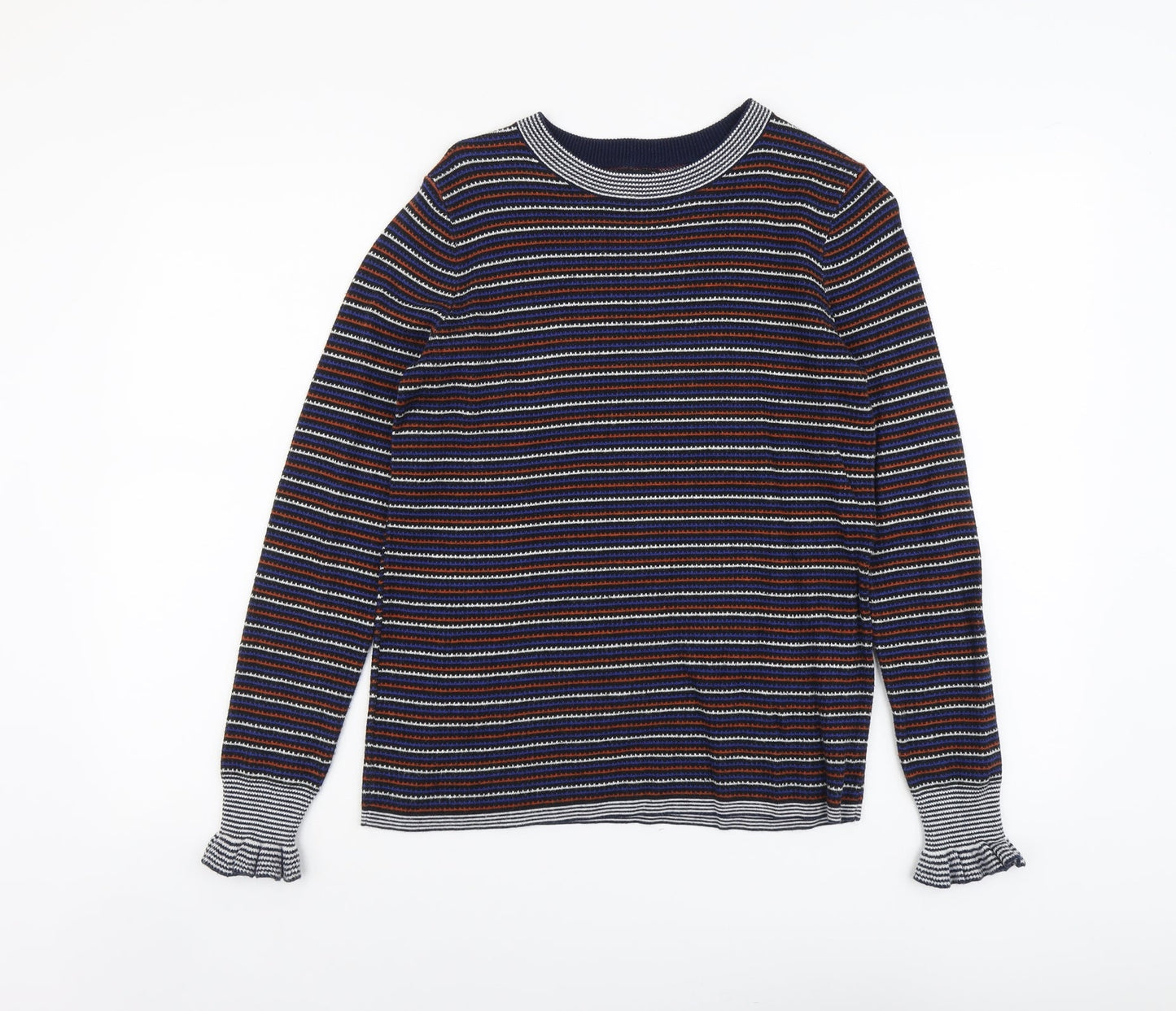 Womens UK Size 10 Papaya Multicoloured Pullover Jumper