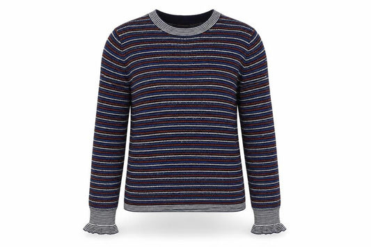 Womens UK Size 10 Papaya Multicoloured Pullover Jumper