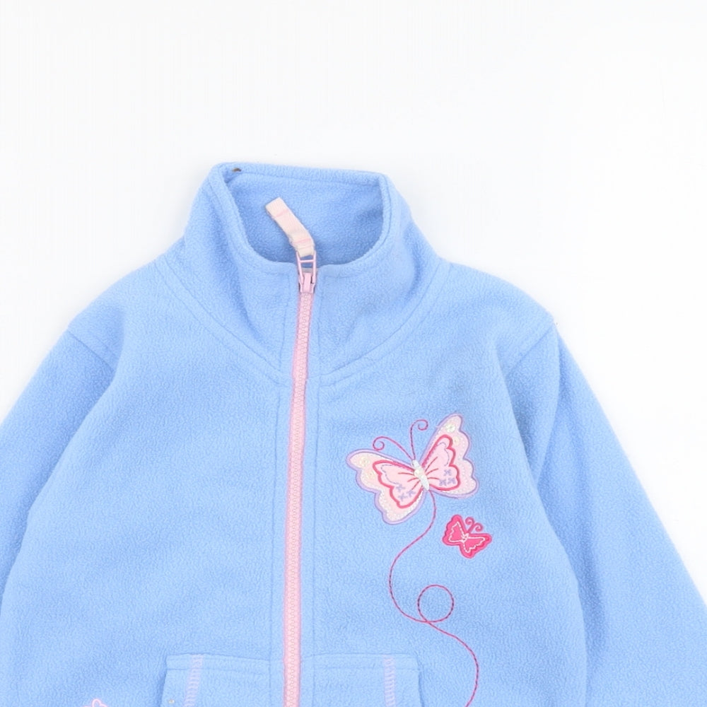 JPW Junior Girls Blue Jacket Size 2 Years Zip