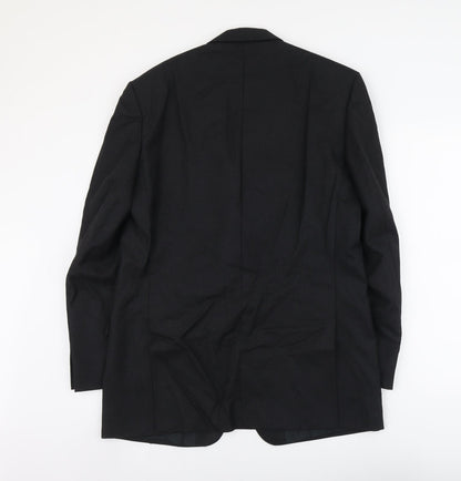 Mens UK Size L Label Regular Black Suit Jacket
