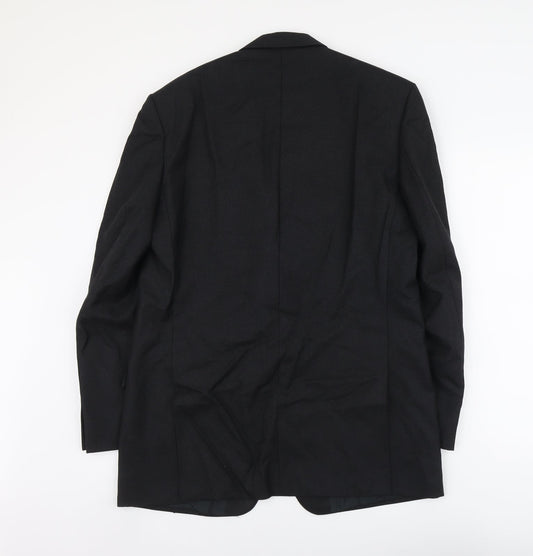 Mens UK Size L Label Regular Black Suit Jacket