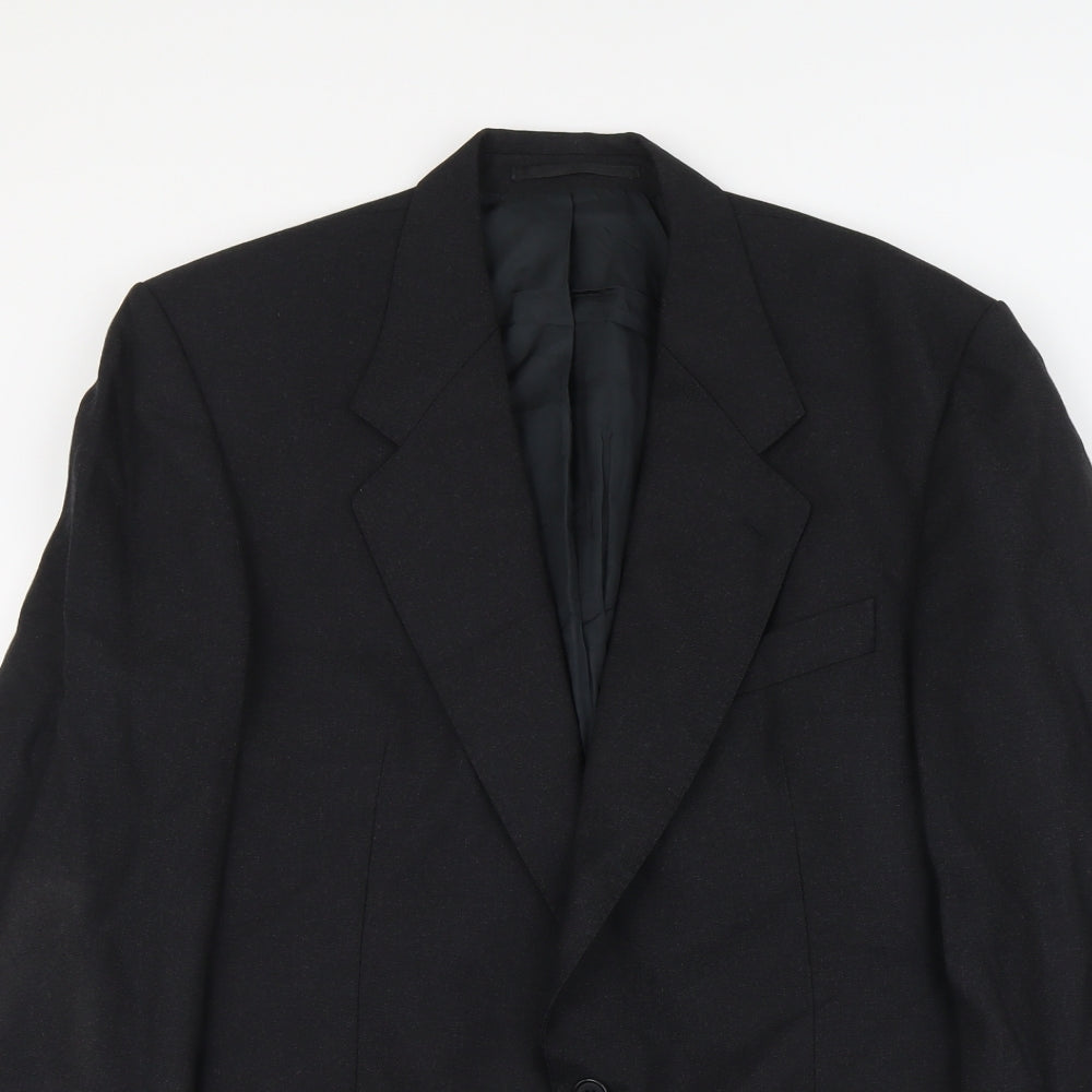Mens UK Size L Label Regular Black Suit Jacket