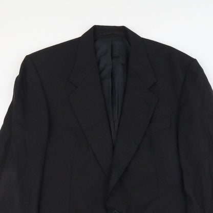 Mens UK Size L Label Regular Black Suit Jacket