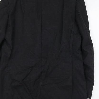 Mens UK Size L Label Regular Black Suit Jacket