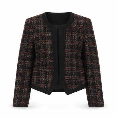 Next Womens Black Geometric Jacket Blazer Size 6 Hook & Eye